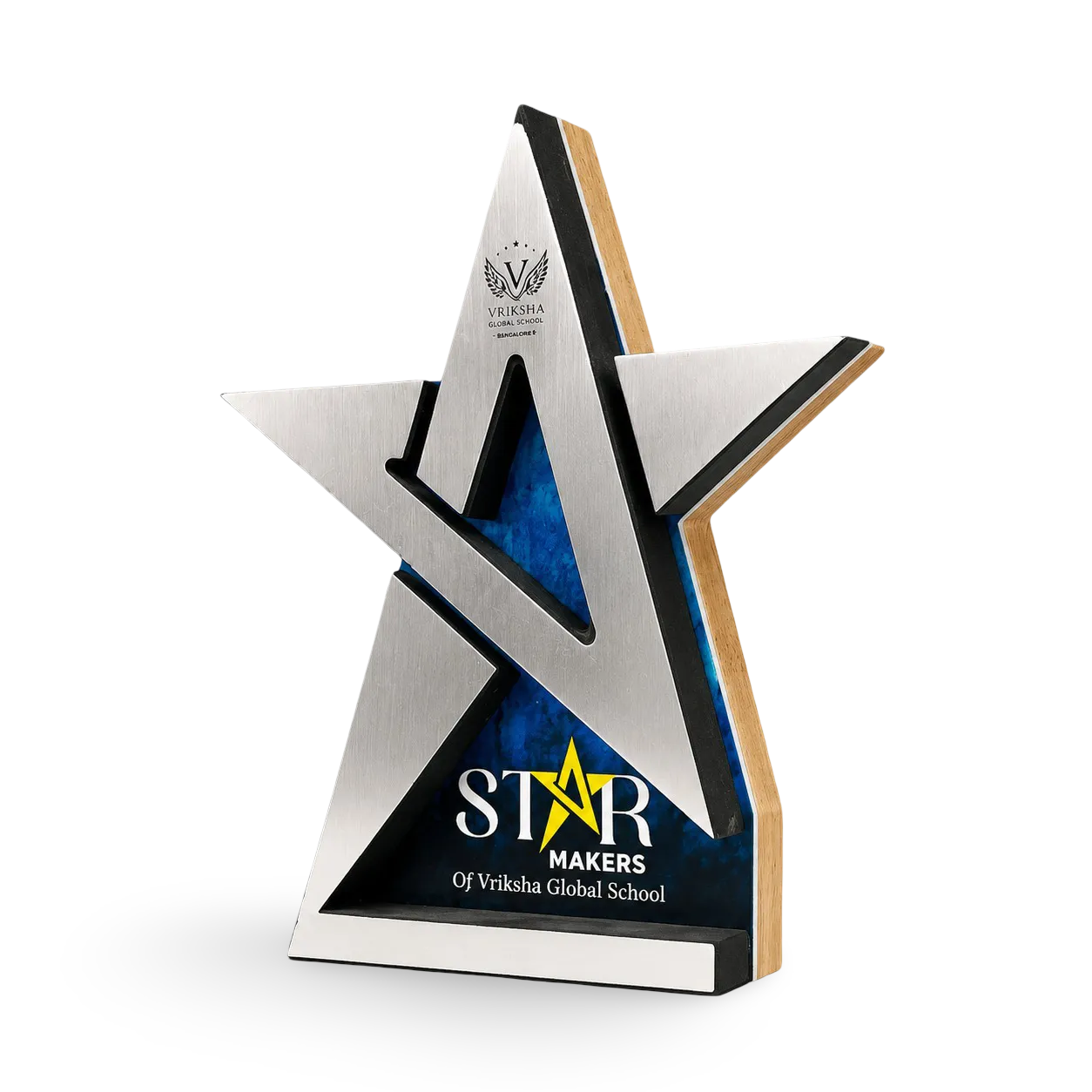 Star-shaped school recognition award with Star Makers branding