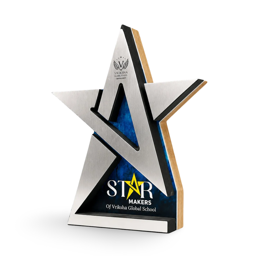 Star-shaped school recognition award with Star Makers branding