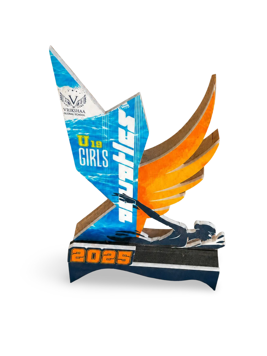 U18 girls 2025 decorative award with personalised text