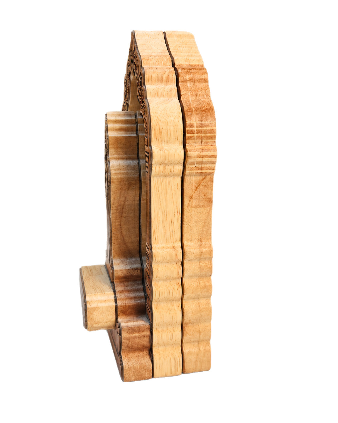 Murugan Wooden Idol with Arupadai Veedu plaque