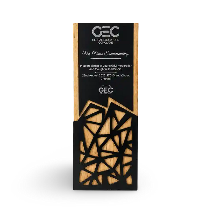 Wooden trophies India – premium wooden corporate trophy EcoTrophy